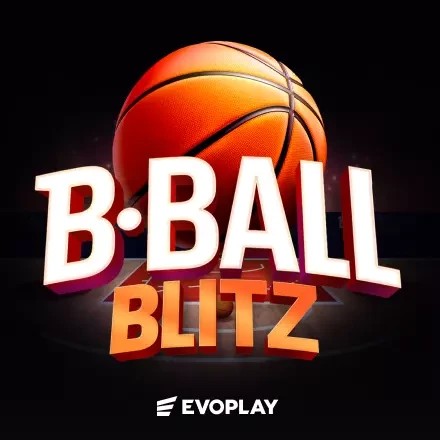 B-Ball Blitz slot logo by Evoplay at rewards-casino