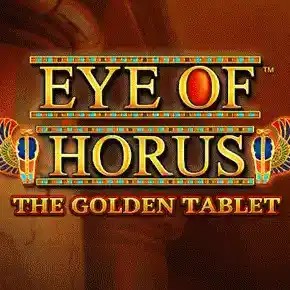 Megaways logo of Eye of Horus The Golden Tablet Megaways from Blueprint Gaming at rewards-casino