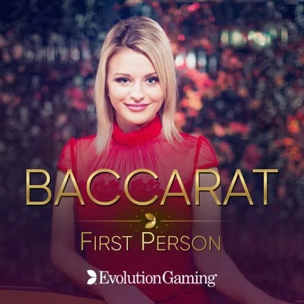 Table Games logo of First Person Baccarat from Evolution at rewards-casino