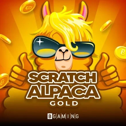 Scratch Alpaca Gold casino game by BGAMING – featured logo at rewards-casino